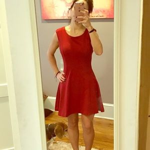 Red align dress from Free people.